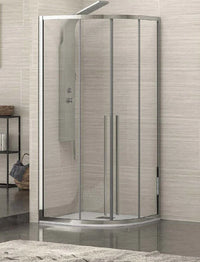 Box Doccia Semicircolare 8mm Anticalcare H200 Anta Scorrevole - 79.5x79.5