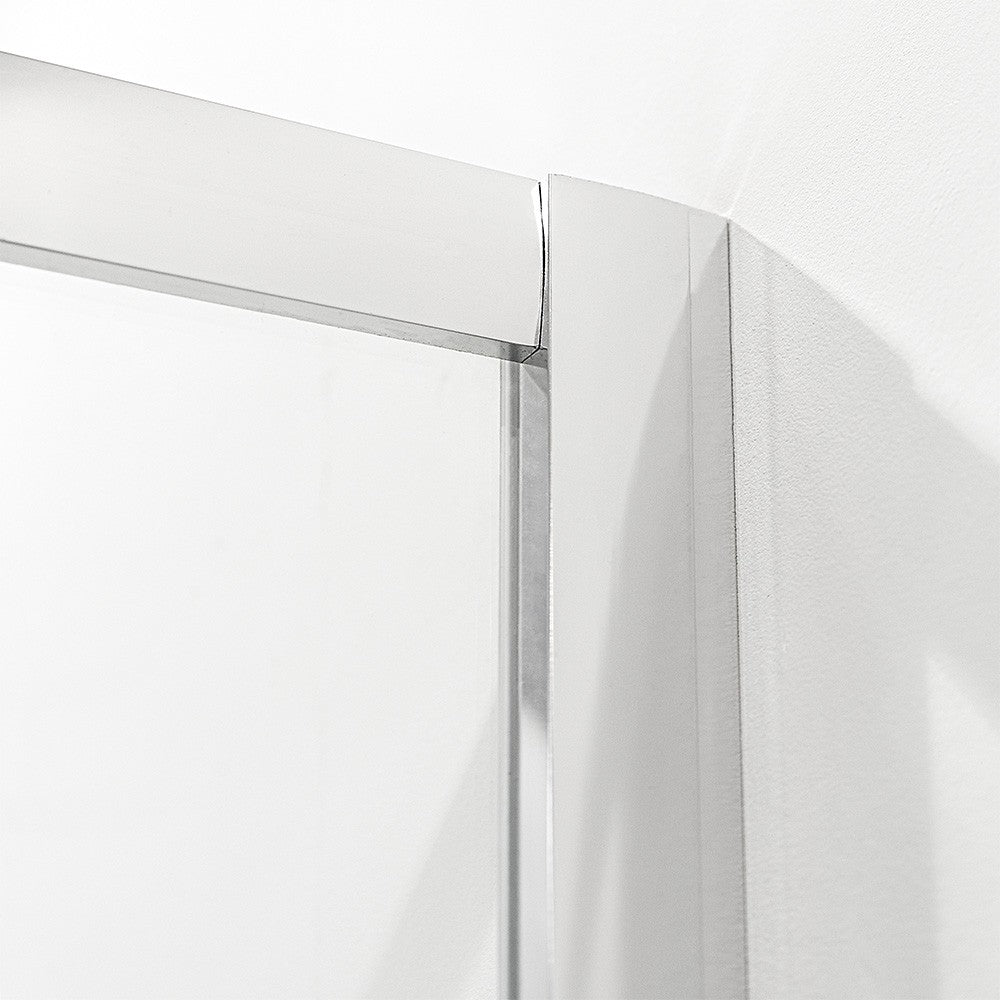 Box doccia semicircolare 80x80 cm Geo doppio scorrevole in cristallo trasparente