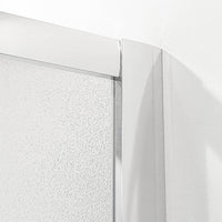 Box doccia semicircolare 90x90 cm doppio scorrevole in cristallo opaco Geo