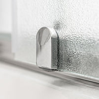 Box doccia semicircolare 90x90 cm doppio scorrevole in cristallo opaco Geo