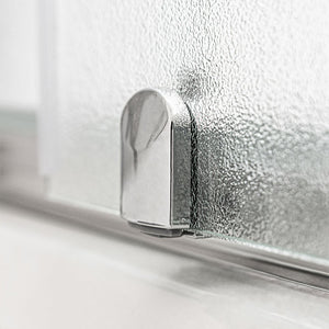 Box doccia semicircolare 90x90 cm doppio scorrevole in cristallo opaco Geo