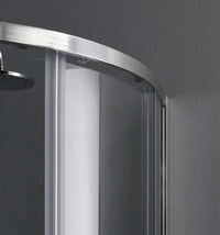 Box Doccia Semicircolare ECO 6mm Porte Scorrevoli H190 - 80x80 - Raggio 55cm