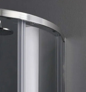 Box Doccia Semicircolare ECO 6mm Porte Scorrevoli H190 - 90x90 - Raggio 55cm