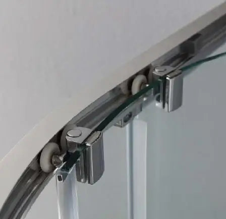 Box Doccia Semicircolare 6mm Scorrevole Anticalcare H200 FS40 - 80x100 - Raggio 38cm