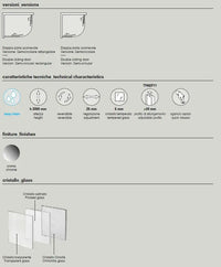 Box Doccia Semicircolare 6mm Scorrevole Anticalcare H200 FS40 - 80x100 - Raggio 38cm