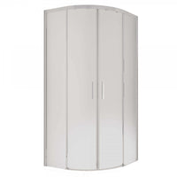 Box Doccia Semicircolare Acidato 6mm Apertura Scorrevole Anti Calcare - 90x90