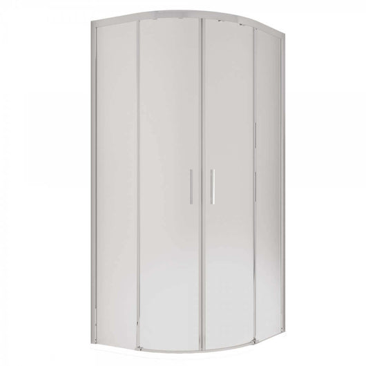 Box Doccia Semicircolare Acidato 6mm Apertura Scorrevole Anti Calcare - 90x90