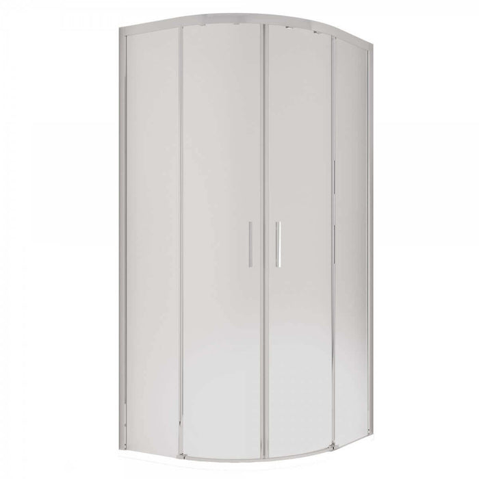 Box Doccia Semicircolare Acidato 6mm Apertura Scorrevole Anti Calcare - 90x90