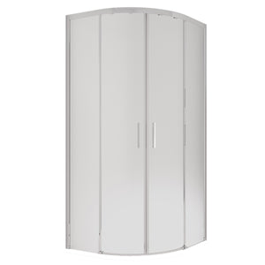 Box doccia semicircolare opaco tondo acidato h195 6mm icon, misura 80x80