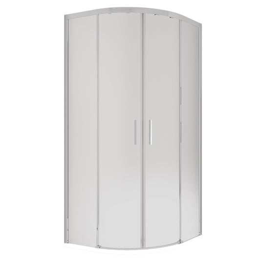 Box doccia semicircolare opaco tondo acidato h195 6mm icon, misura 80x80