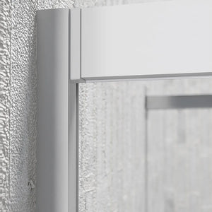 Box doccia semicircolare 80x80 cm trasparente 4 mm profili bianchi | Grenada