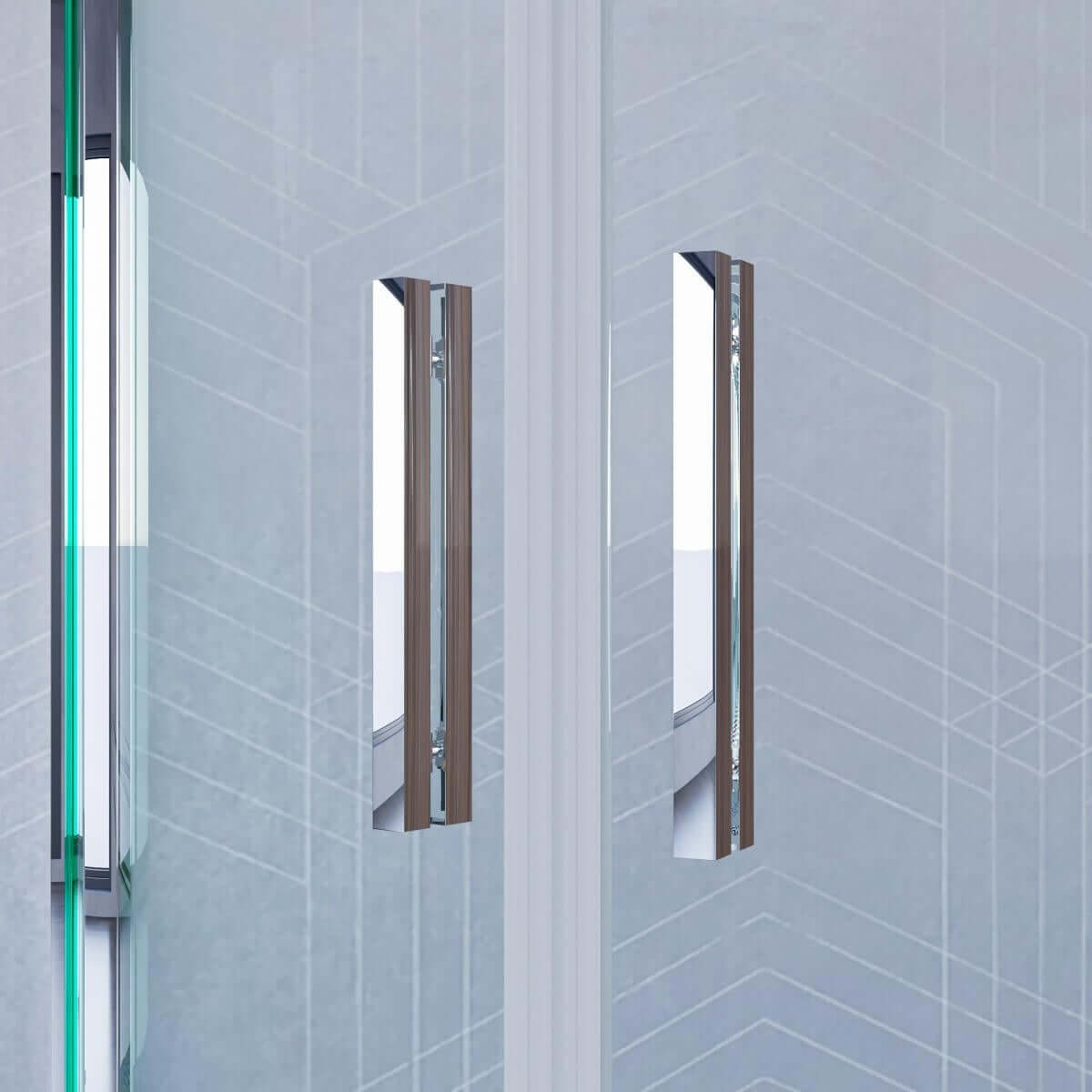 Box Doccia Semicircolare Trasparente 6mm Apertura Scorrevole Anti Calcare - 80x80 raggio 55cm