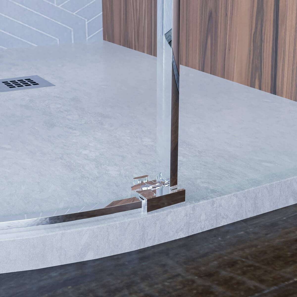 Box Doccia Semicircolare Trasparente 6mm Apertura Scorrevole Anti Calcare - 80x80 raggio 55cm