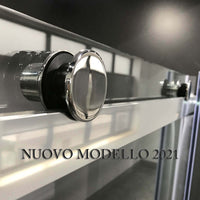 SOTTOCOSTO - Box Doccia Angolare Cristallo Trasparente Anticalcare 8mm Porta Scorrevole - E2.0 - 80x120
