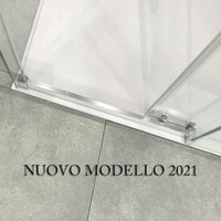 SOTTOCOSTO - Box Doccia Angolare Cristallo Trasparente Anticalcare 8mm Porta Scorrevole - E2.0 - 70x120