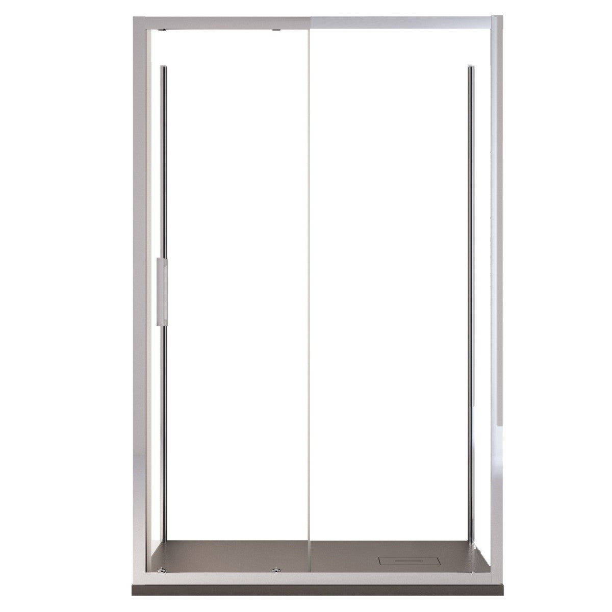 Box doccia tre lati anta scorrevole in cristallo trasparente 6mm h195 agata, misura 90x100x90