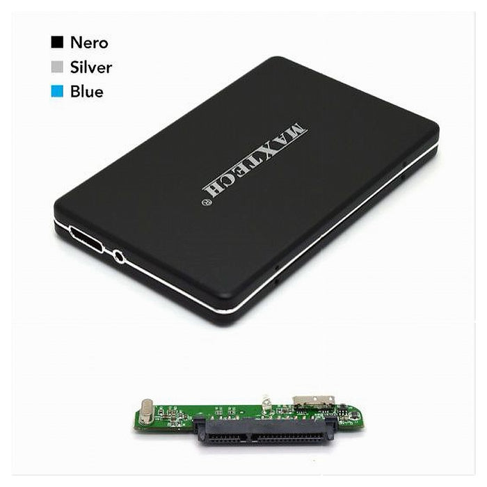 Box Esterno Per Hdd Hard Disk Sata 2,5 Ssd Da Usb 3.0 Custodia Esterna Sa-3.0a         