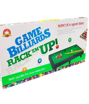 Box Mini Biliardo Carambola Giocattolo Per Bambini 3+ Con Due Stecche E Biglie         