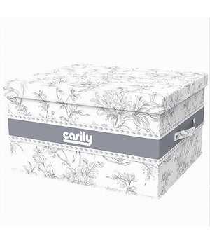 Box Portatutto Scatola Contenitore Salvaspazio Organizer 35x30x20cm Fantasia 87321         