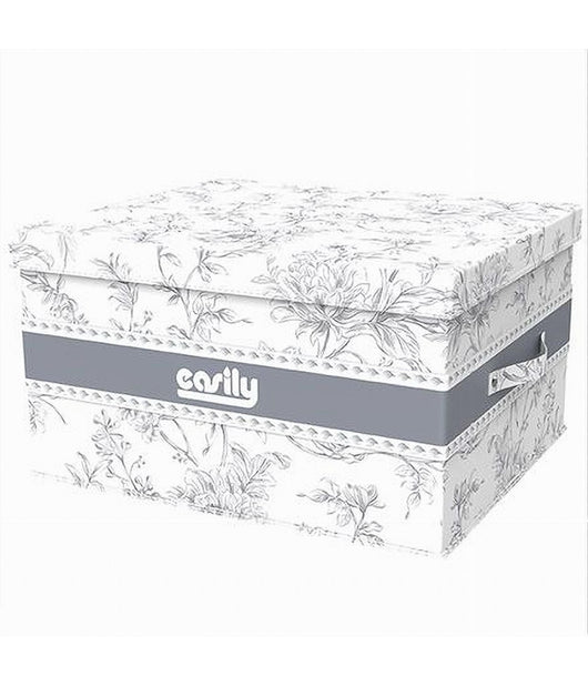 Box Portatutto Scatola Contenitore Salvaspazio Organizer 35x30x20cm Fantasia 87321         