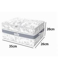 Box Portatutto Scatola Salvaspazio Contenitore Organizer 35x26x20cm Fantasia 87318         