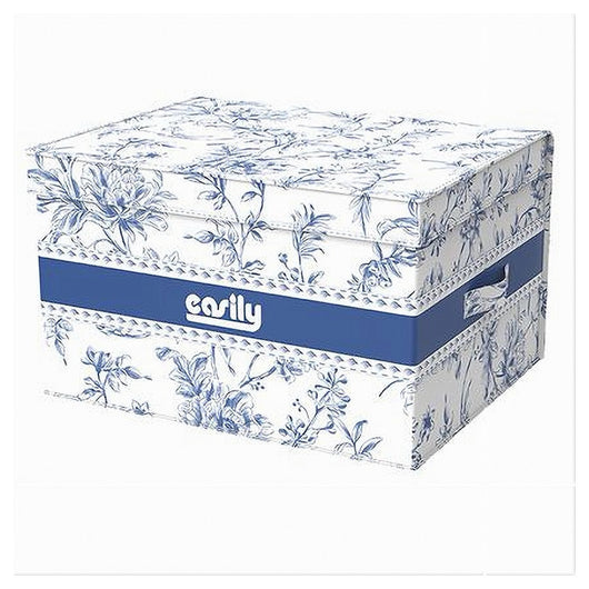 Trade Shop - Box Portatutto Scatola Salvaspazio Contenitore Organizer 40x40x25cm Fantasia 87316 -