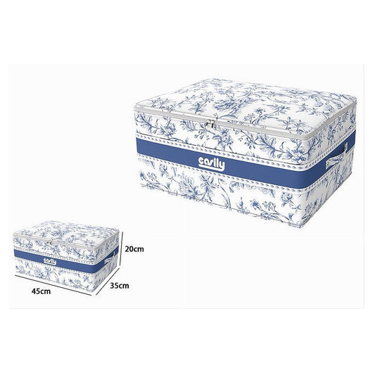 Trade Shop - Box Portatutto Scatola Salvaspazio Contenitore Organizer 45x35x20cm Fantasia 87319 -