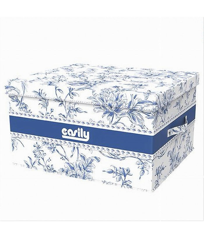 Box Portatutto Scatola Salvaspazio Contenitore Organizer 48x38x28cm Fantasia 87322         