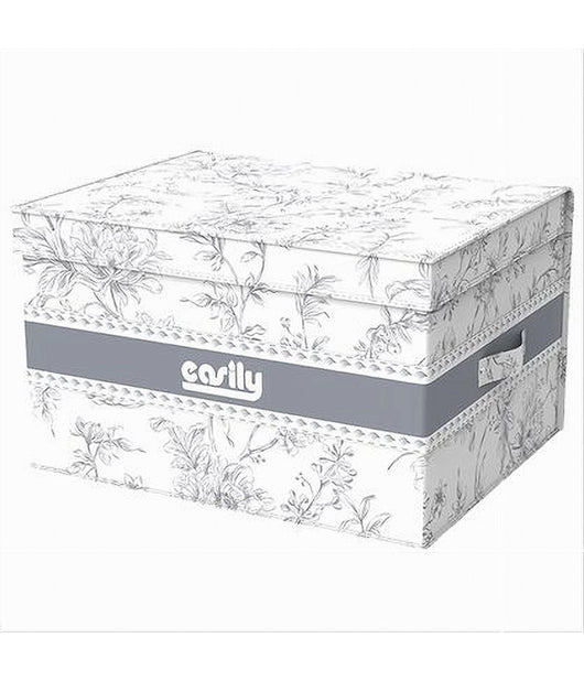 Box Portatutto Scatola Salvaspazio Contenitore Organizer 50x40x25cm Fantasia 87317         