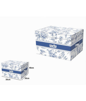 Box Portatutto Scatola Salvaspazio Contenitore Organizer 50x40x25cm Fantasia 87317         