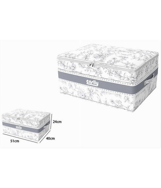 Box Portatutto Scatola Salvaspazio Contenitore Organizer 51x40x24cm Fantasia 87320         