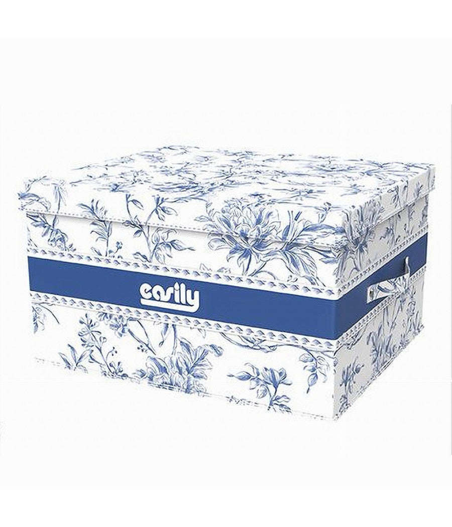 Box Portatutto Scatola Salvaspazio Contenitore Organizer 55x42x30cm Fantasia 87323         