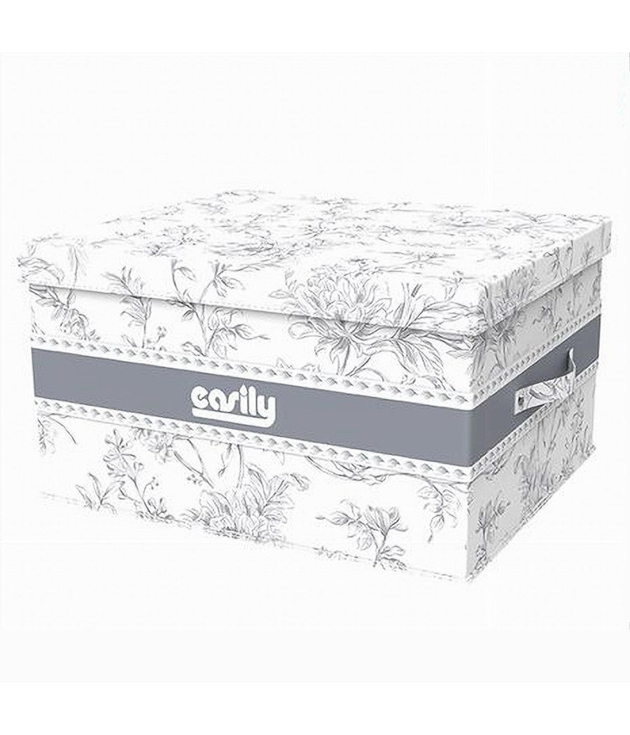 Box Portatutto Scatola Salvaspazio Contenitore Organizer 55x42x30cm Fantasia 87323         