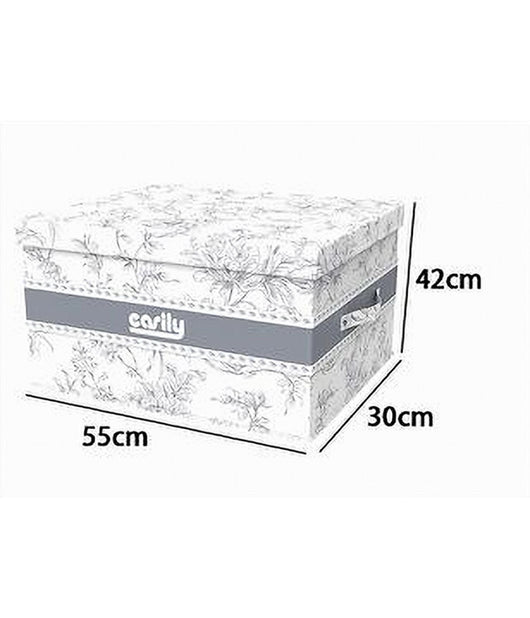 Box Portatutto Scatola Salvaspazio Contenitore Organizer 55x42x30cm Fantasia 87323         