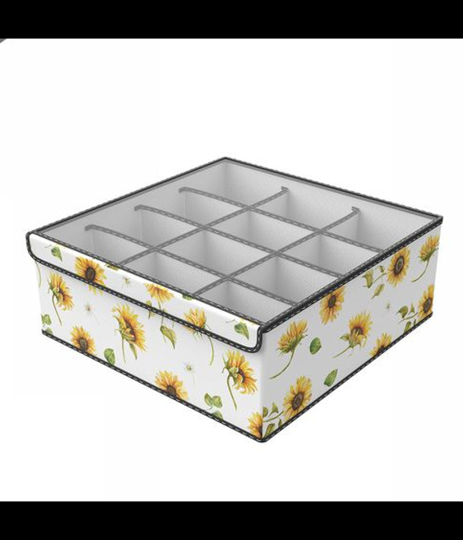 Box Scatola Salvaspazio Armadio 12 Contenitori Porta Oggetti Organizer 32x32x12         