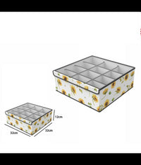 Box Scatola Salvaspazio Armadio 12 Contenitori Porta Oggetti Organizer 32x32x12         