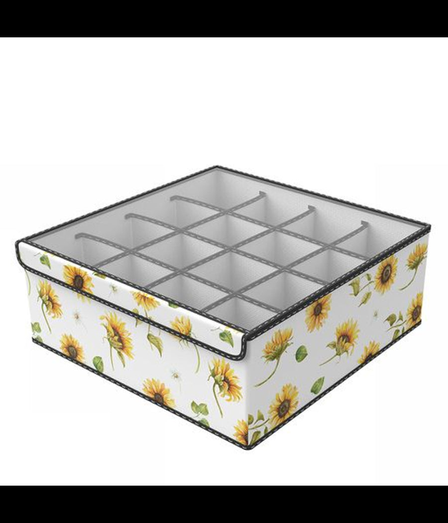 Box Scatola Salvaspazio Armadio 16 Contenitori Porta Oggetti Organizer 32x32x12         