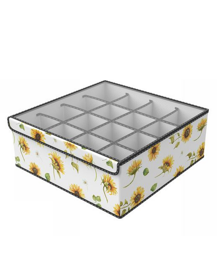 Box Scatola Salvaspazio Armadio 16 Contenitori Porta Oggetti Organizer 32x32x12         