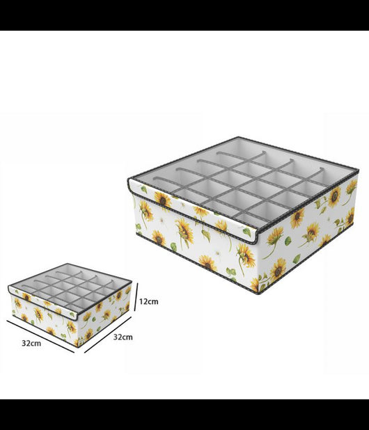 Box Scatola Salvaspazio Armadio 20 Contenitori Porta Oggetti Organizer 32x32x12         