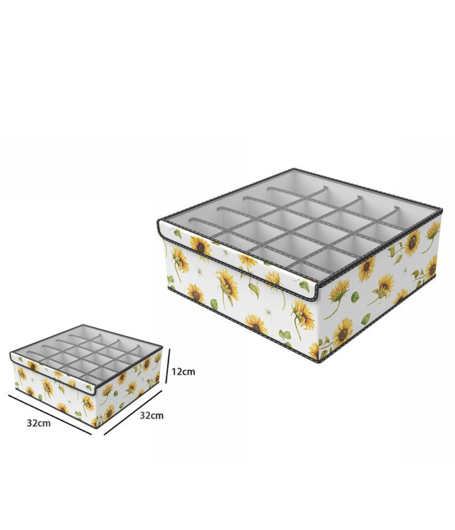 Box Scatola Salvaspazio Armadio 20 Contenitori Porta Oggetti Organizer 32x32x12         