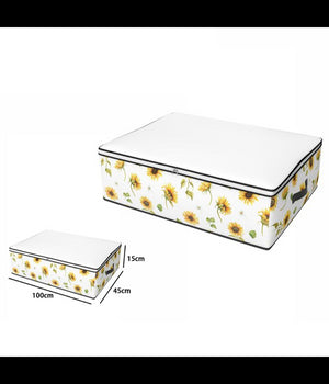 Box Scatola Salvaspazio Armadio Contenitore Porta Oggetti Organizer 100x45x15 Cm         