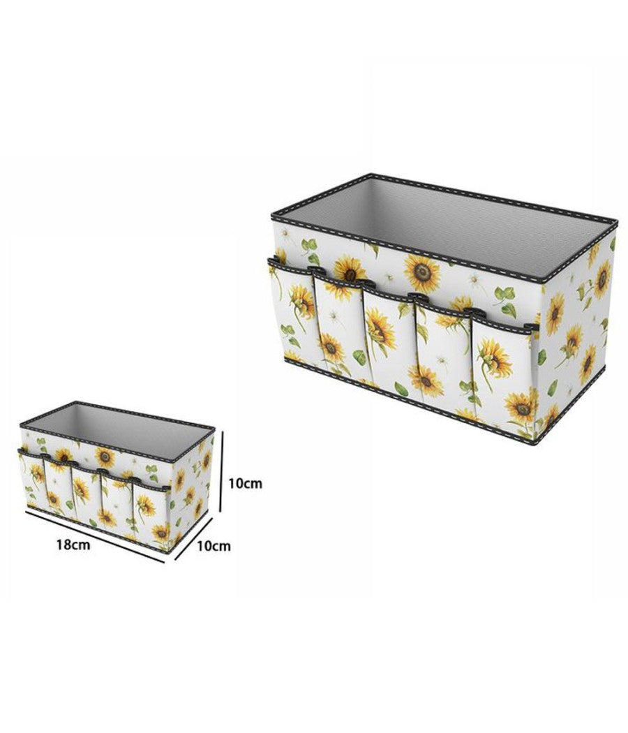 Box Scatola Salvaspazio Armadio Contenitore Porta Oggetti Organizer 18x10x10 Cm         