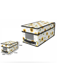 Box Scatola Salvaspazio Armadio Contenitore Porta Oggetti Organizer 18x31x15         