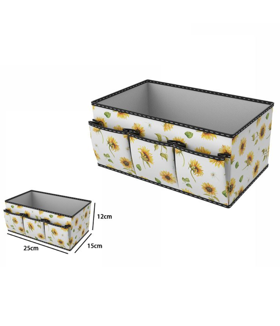 Box Scatola Salvaspazio Armadio Contenitore Porta Oggetti Organizer 25x15x12 Cm         