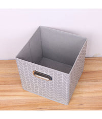 Box Scatola Salvaspazio Armadio Contenitore Porta Oggetti Organizer 25x25x25 Cm         