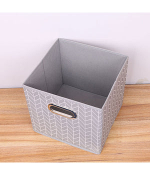 Box Scatola Salvaspazio Armadio Contenitore Porta Oggetti Organizer 25x25x25 Cm         