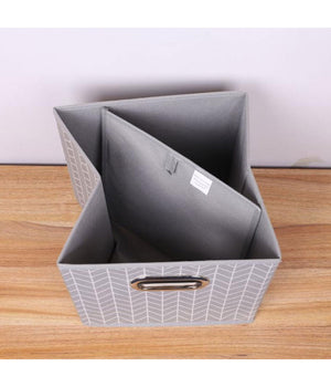 Box Scatola Salvaspazio Armadio Contenitore Porta Oggetti Organizer 25x25x25 Cm         