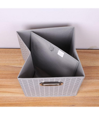 Box Scatola Salvaspazio Armadio Contenitore Porta Oggetti Organizer 25x25x25 Cm         