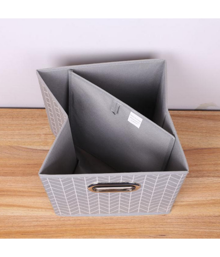 Box Scatola Salvaspazio Armadio Contenitore Porta Oggetti Organizer 25x25x25 Cm         