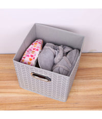 Box Scatola Salvaspazio Armadio Contenitore Porta Oggetti Organizer 25x25x25 Cm         
